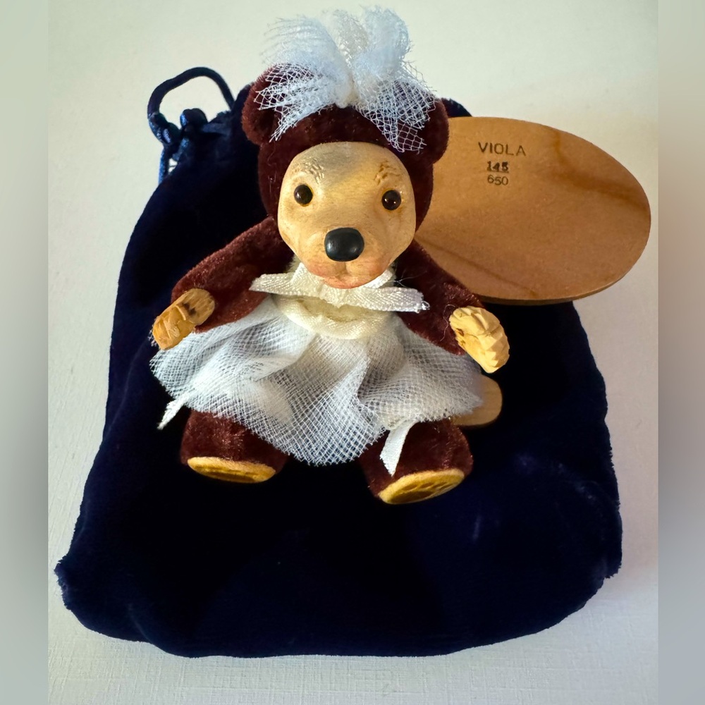Rare Robert Raikes Collectibles Wee Itty Bitty Viola Bear